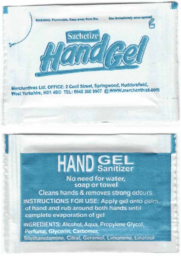 Generic hand sanitizer sachet